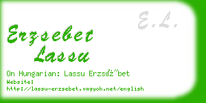 erzsebet lassu business card